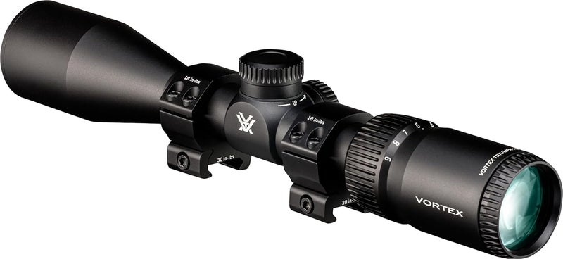 VORTEX مجموعة منظار بندقية Triumph HD 3-9x40 مع مستوى بؤري ثانوي، أنبوب بقطر 1 بوصة - تقاطع Dead-Hold BDC (MOA)، حلقات Hunter بقطر 1 بوصة - ارتفاع منخفض 0.90 بوصة، غلاف نيونبرين - Image 3
